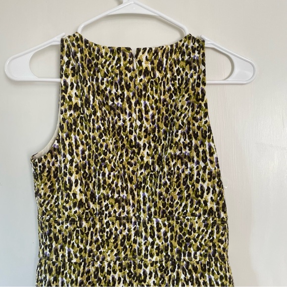 J. Crew Fabiola Green Leopard Print Dress - Picture 10 of 16